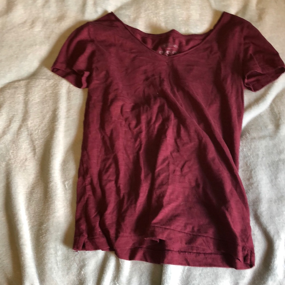 Maroon v neck